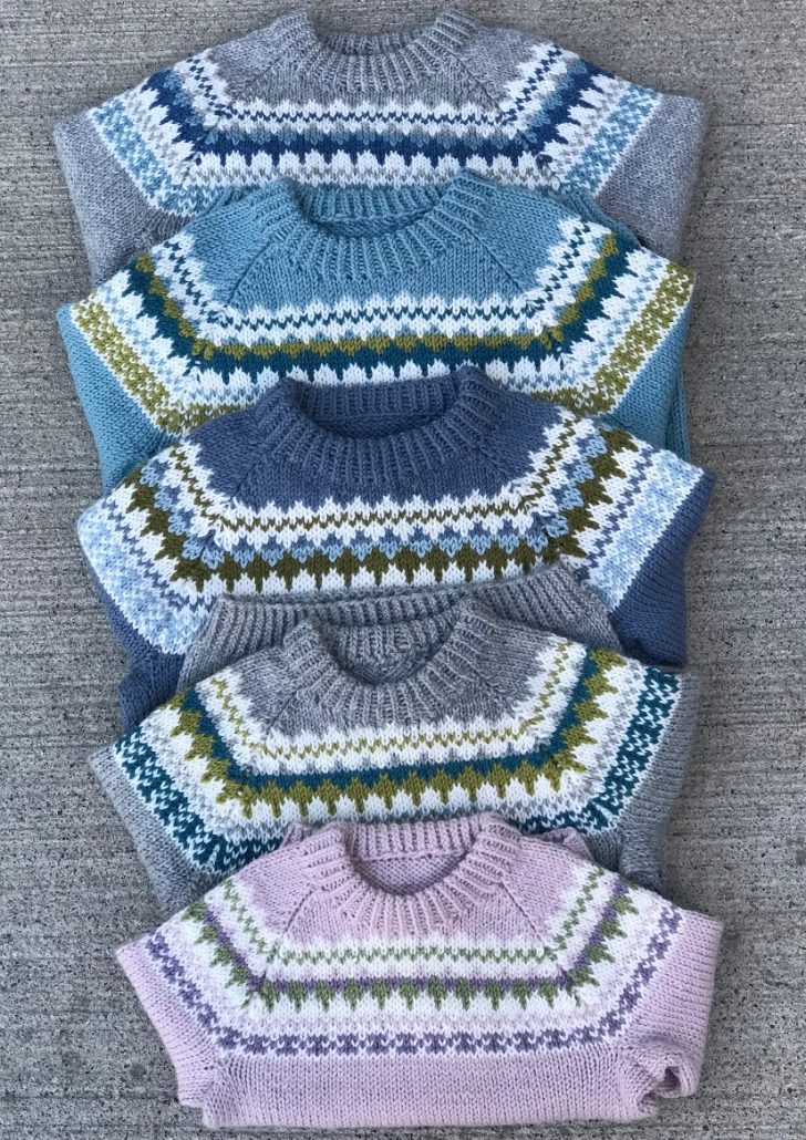 Sjekk DE tøffe fargene til Oskargenser Knitting Inna